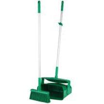 Lobby Dustpan and Broom-Food Handling Tools-Vikan-Green-Polypropylene-